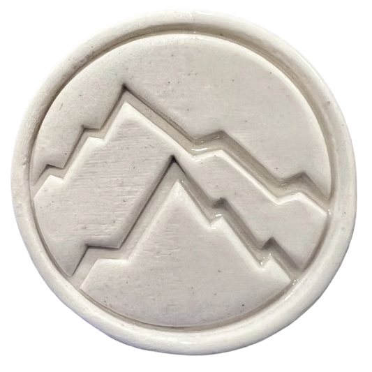 BMX test tile from Rocky Mountain Clay showing soft white oxidation finish